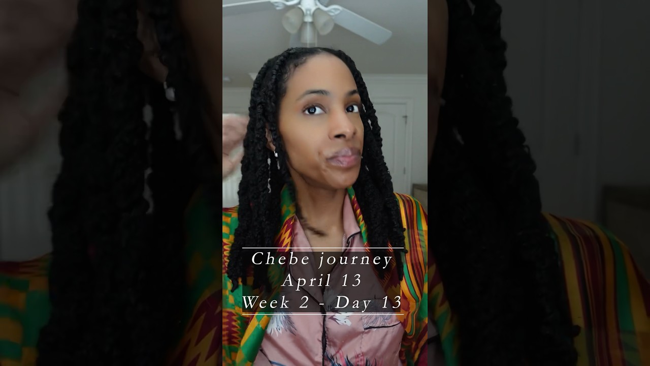 Chebe journey. Week 2 Day 13. Chebe grease vs Chebe powder. #naturalhaircare #naturalhair #curlyhair