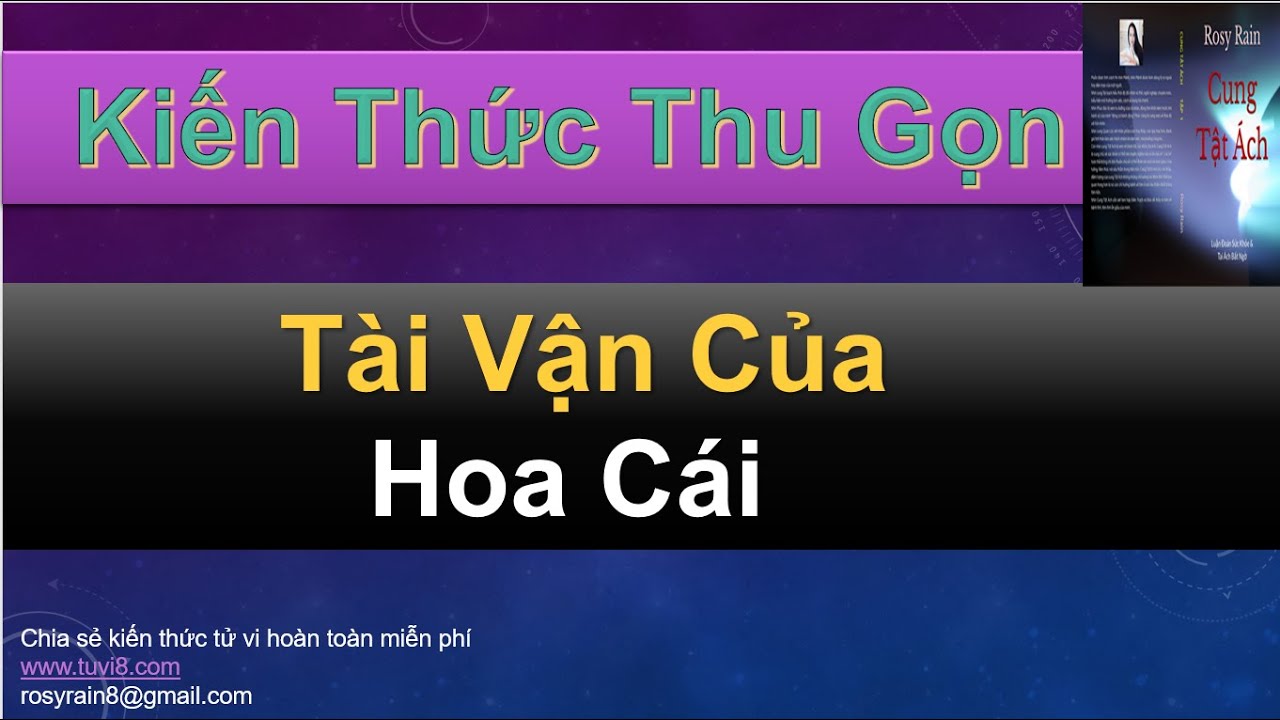 T&Agrave;I VẬN SAO HOA C&Aacute;I - KIẾN THỨC THU GỌN - DỄ HỌC DỄ NHỚ