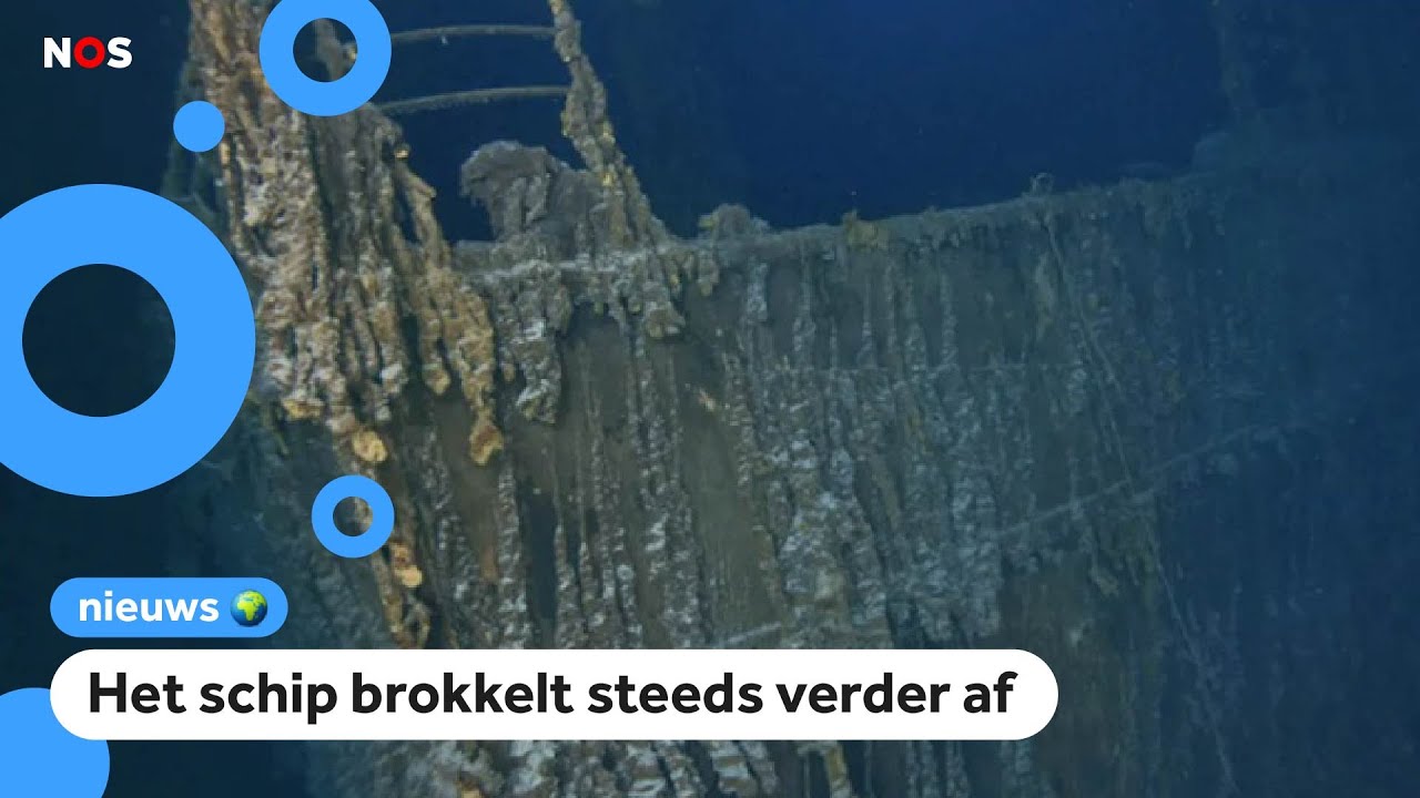 Reling van beroemd schip Titanic afgebroken