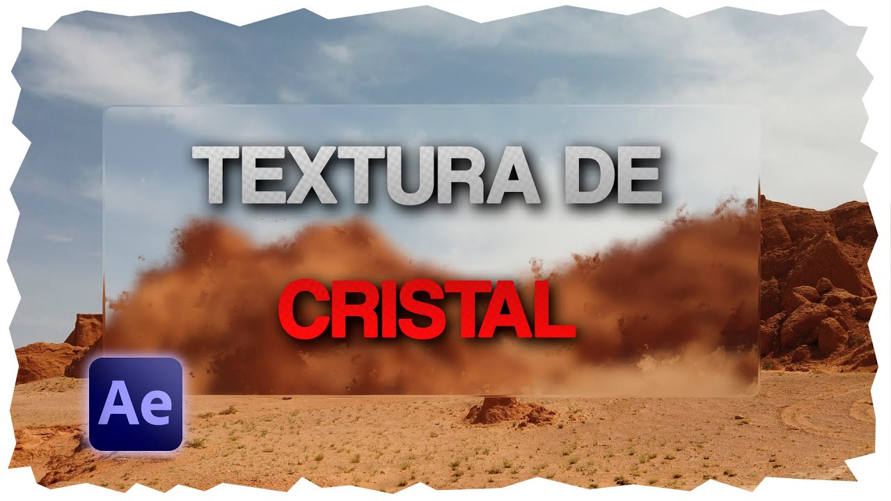 Textura de cristal o hielo en After Effects en 2D y 3D