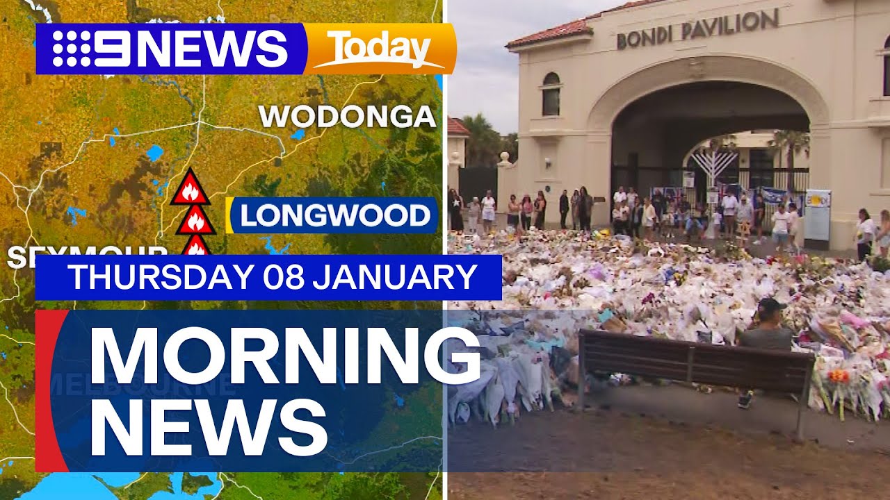 Weather alerts for south-east; Bondi victims' families travelling to Canberra | 9 News Australia