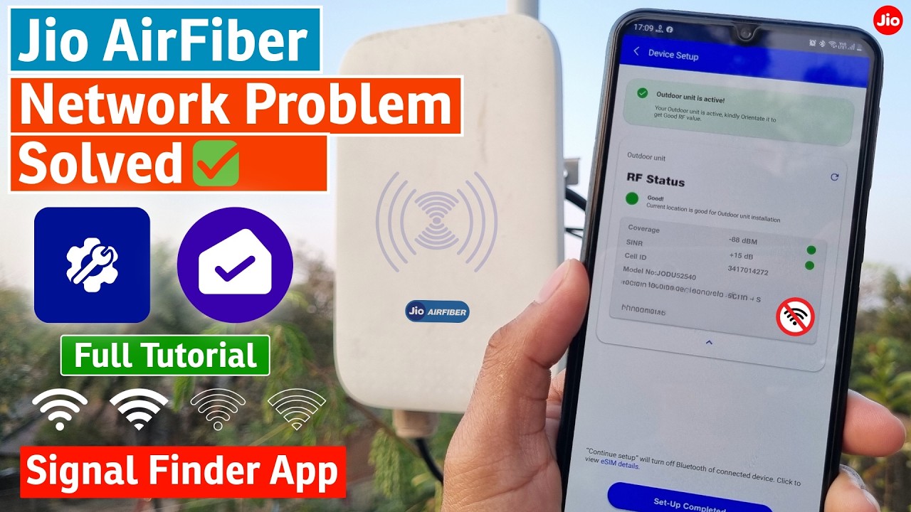 Boost Your Jio Airfiber ODU Signal with This App Trick | High Speed Internet Settings #jio #airfiber