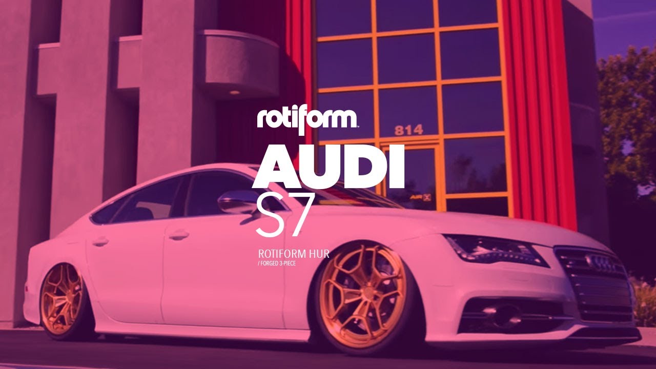 AccuAir's Audi S7 #Rotiform HUR | Bold Gold Teaser
