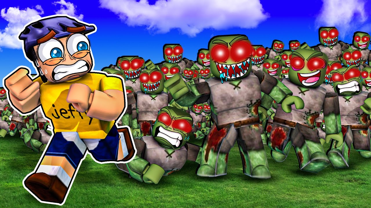 Can Jeffy Escape 84584259 Zombies in Roblox?!?!