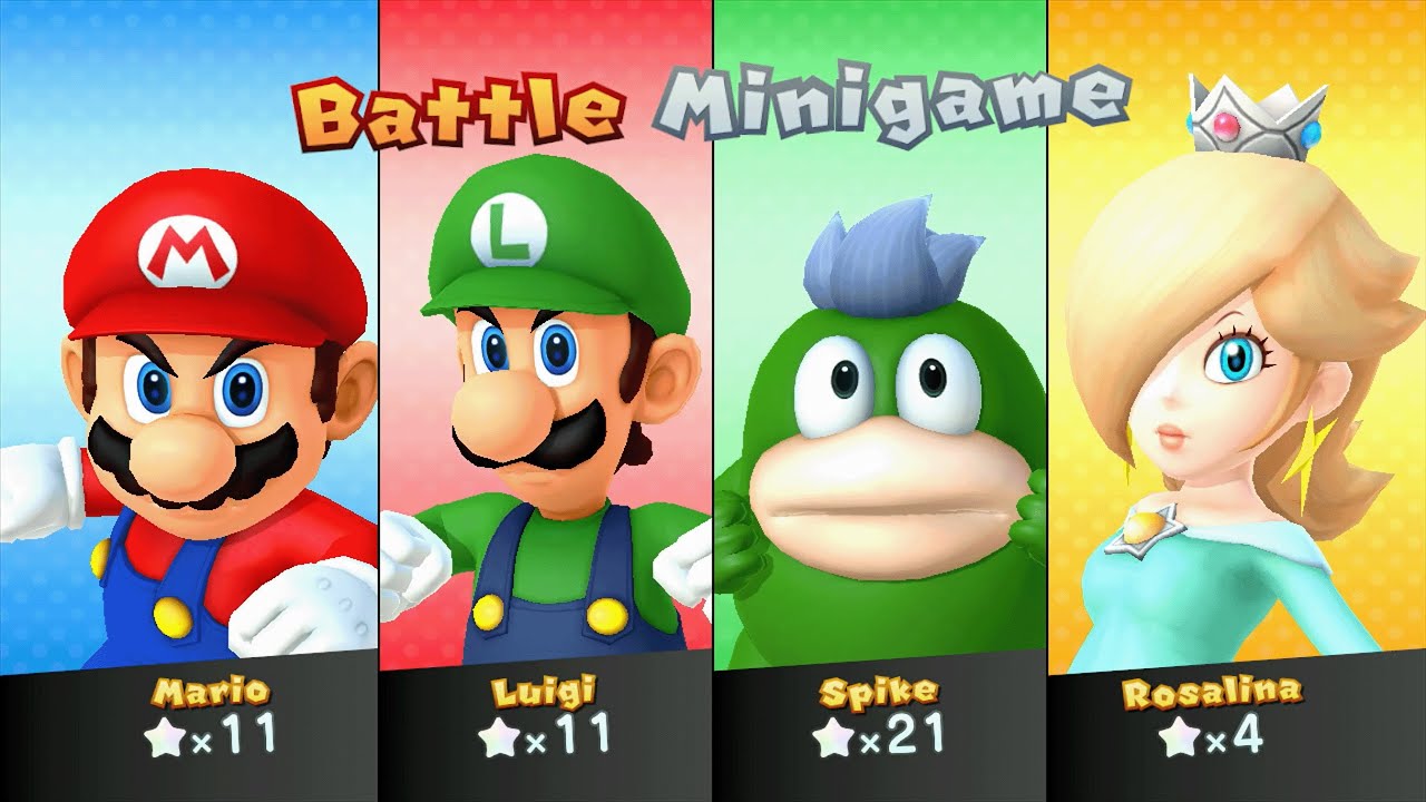 Mario Party 10 - Mario vs Luigi vs Spike vs Rosalina - Airship Central