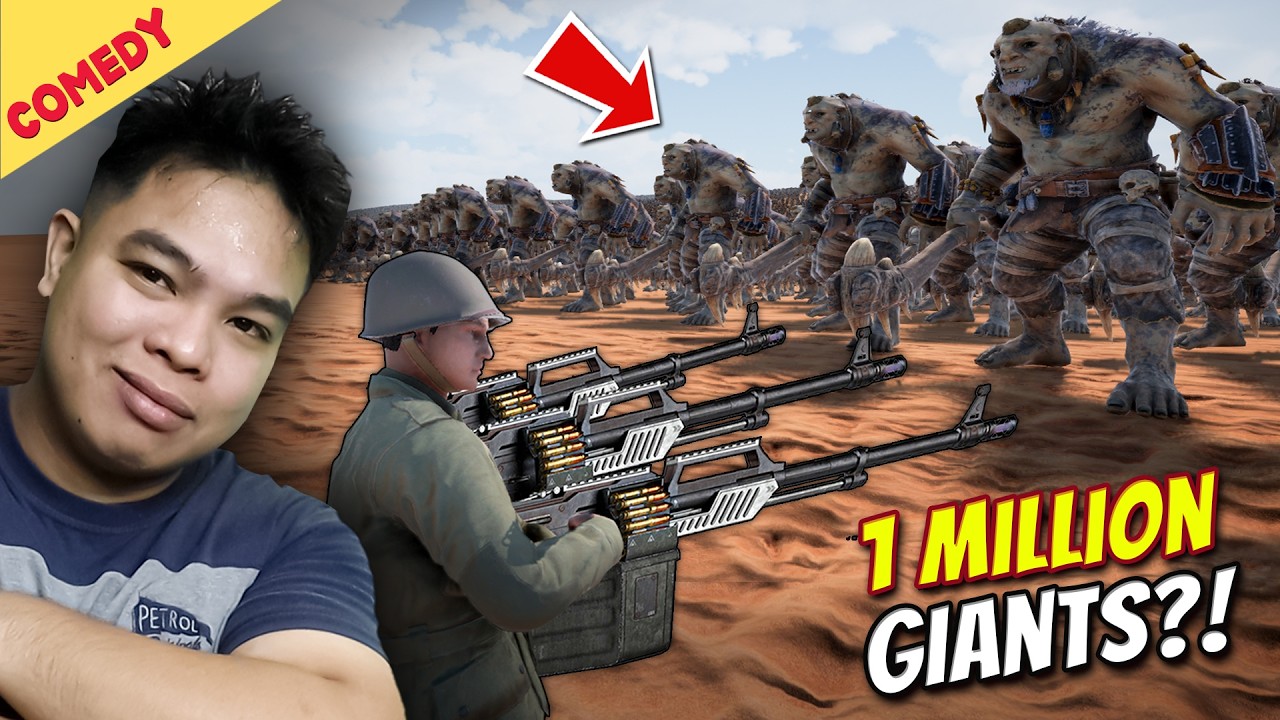 1 Million Giant vs. Machine Gun! - Ultimate Epic Battle Simulator 2