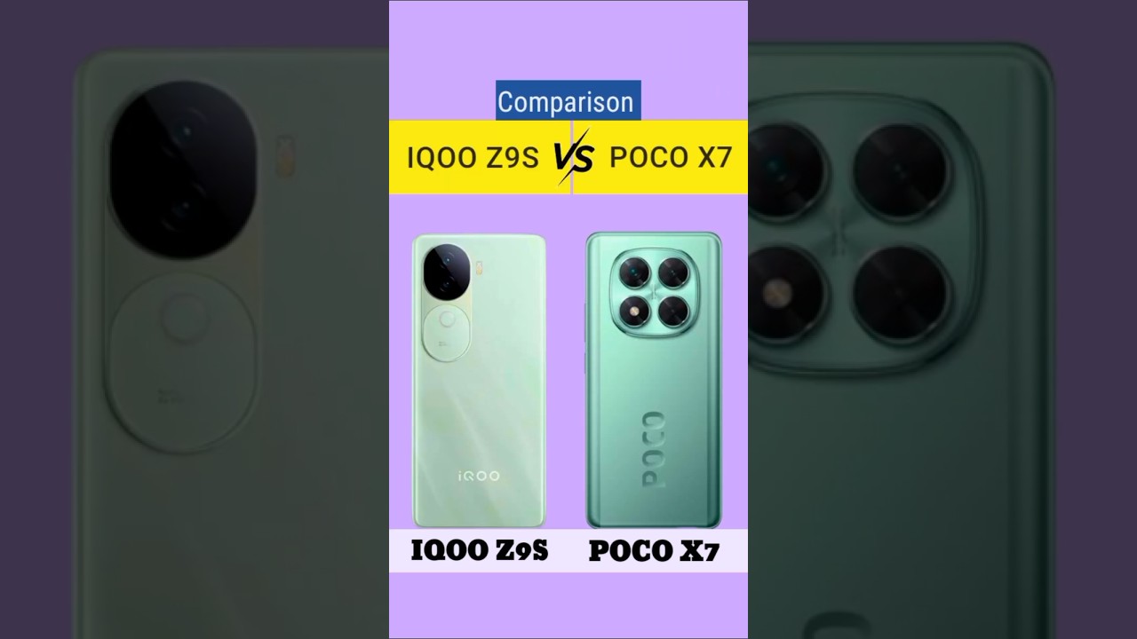 POCO X7 Vs iQOO Z9s || which one is better ?? #pocox7 #iqooz9s