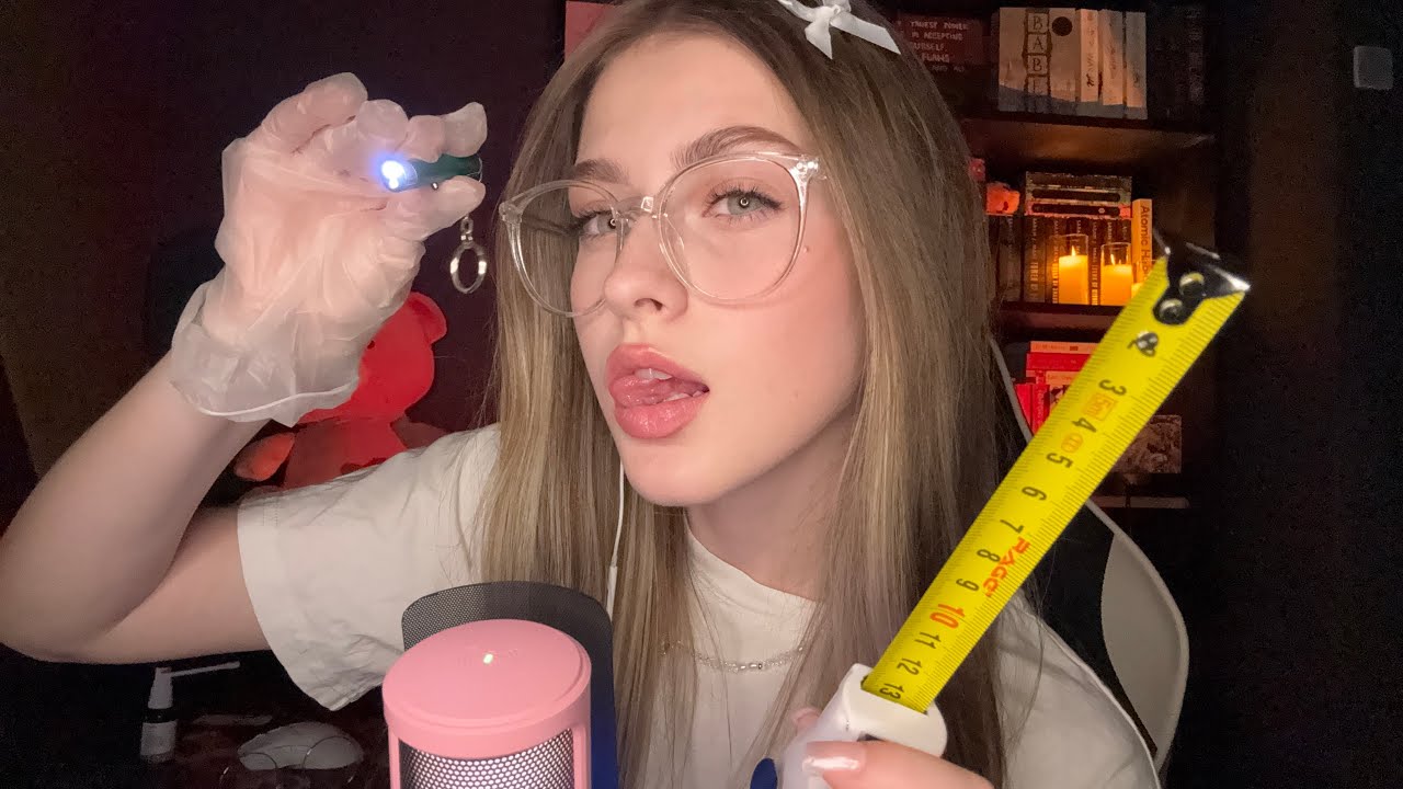 ASMR Tingly Cranial Nerve Exam °.•☆•.° fast and aggressive, personal attention, head massage