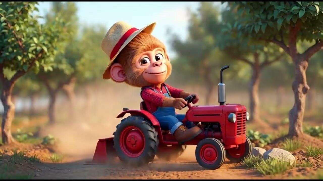 The Monkey Who Loves Farm Life 🐒🌽 | Preschool Cartoon