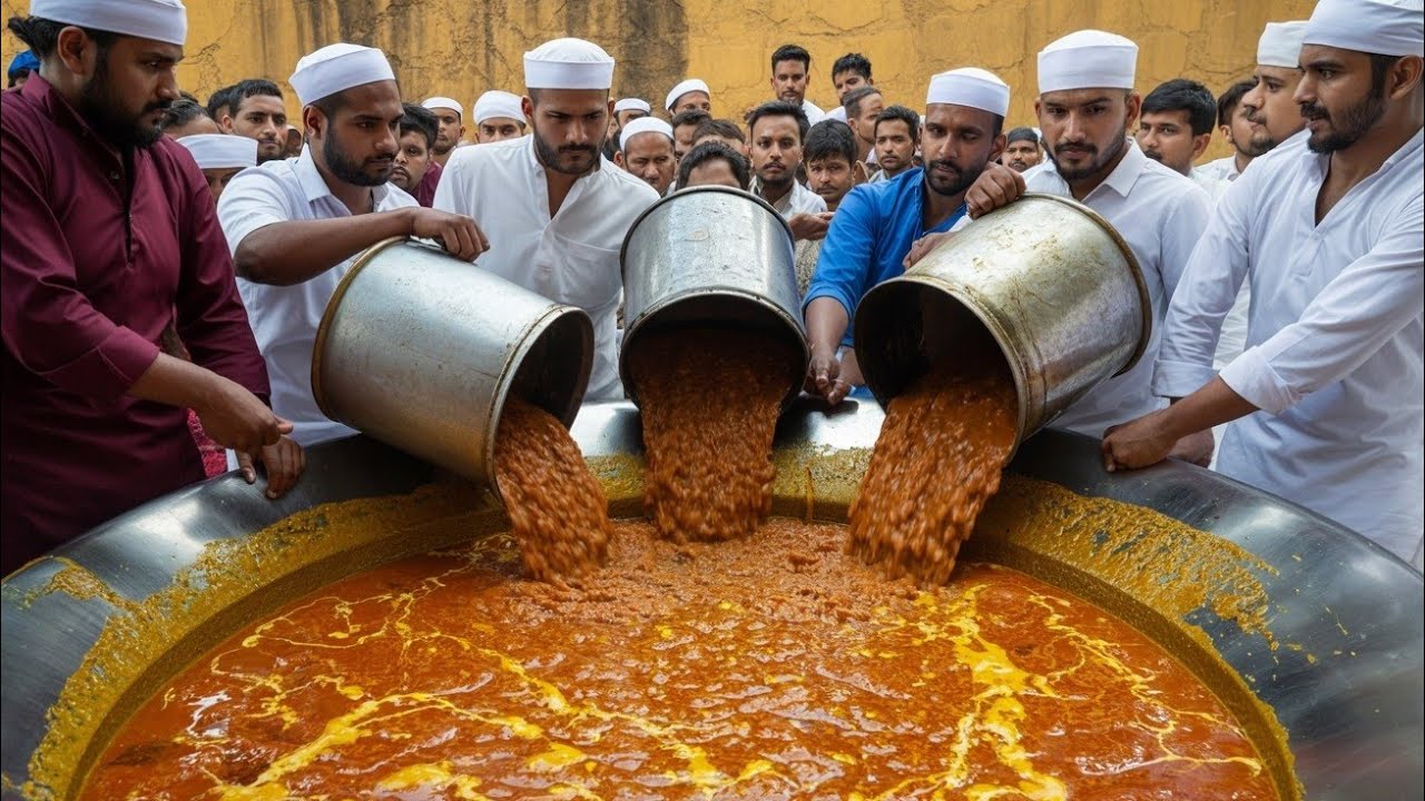 GIANT MEAT Cooking for 20,000 People – Golra Sharif Langar Khana 🇵🇰🔥
