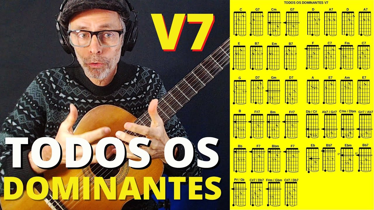 APRENDA TODOS OS ACORDES DOMINANTES Violão Para Todos