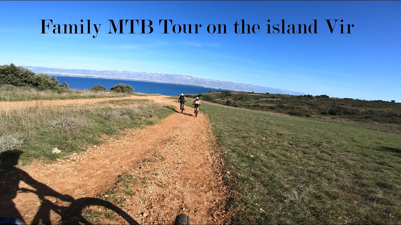 Family MTB Tour on the island Vir in Croatia
