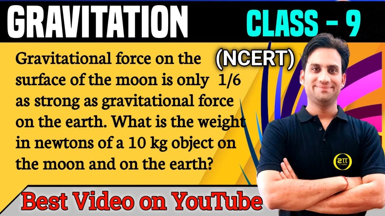 Gravitational force on the surface of the moon is only 1/6 as strong as gravitational force on