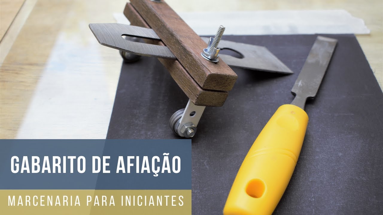 Gabarito para afiar plaina e form&atilde;o - Marcenaria hobby #12