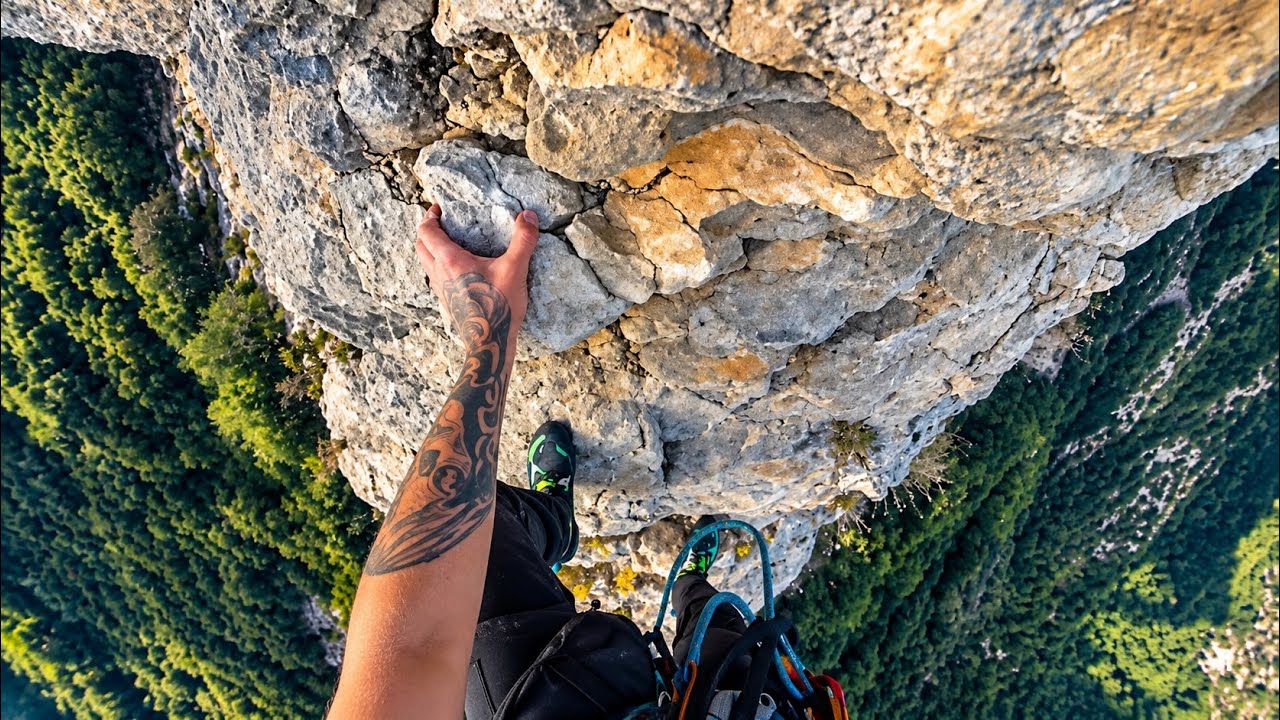 🦎Escalada en SOLITARIO🦎 [100m] ⛰SERRA DE QUERALT⛰ (Lead Rope Solo climb Multi-pich)