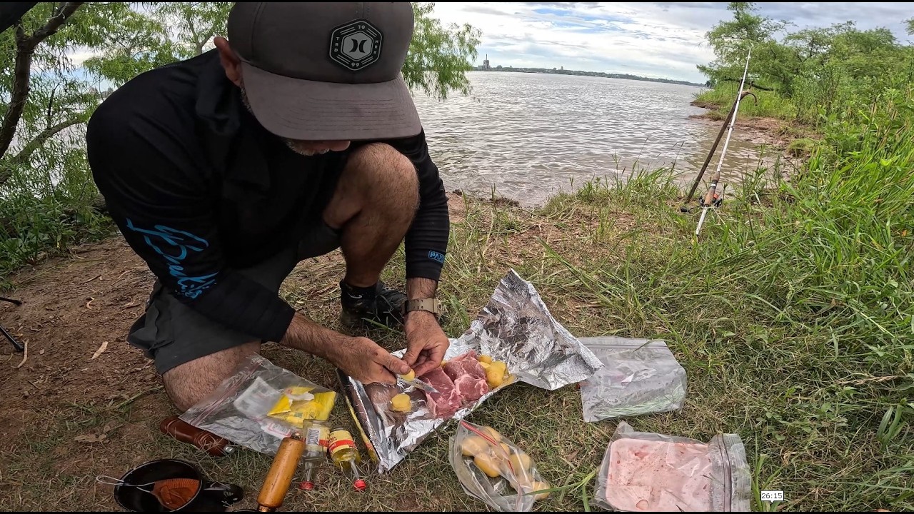 Refugio de Supervivencia, Cocino lo que Pesco y Utilizo diferentes Técnicas de Pesca y Cocina.