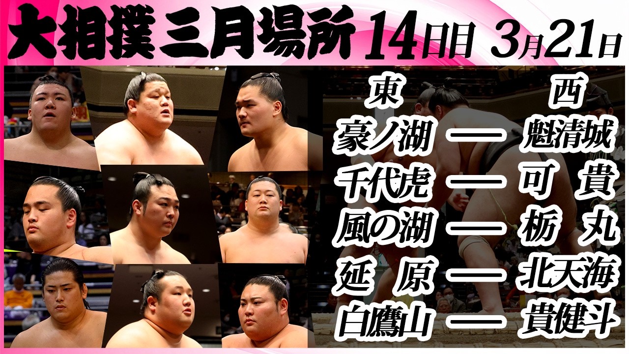 大相撲　幕下上位五番＜令和８年三月場所・１４日目＞SUMO