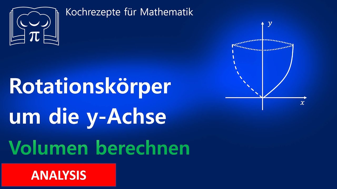 Volumen eines Rotationskörpers um die y-Achse berechnen