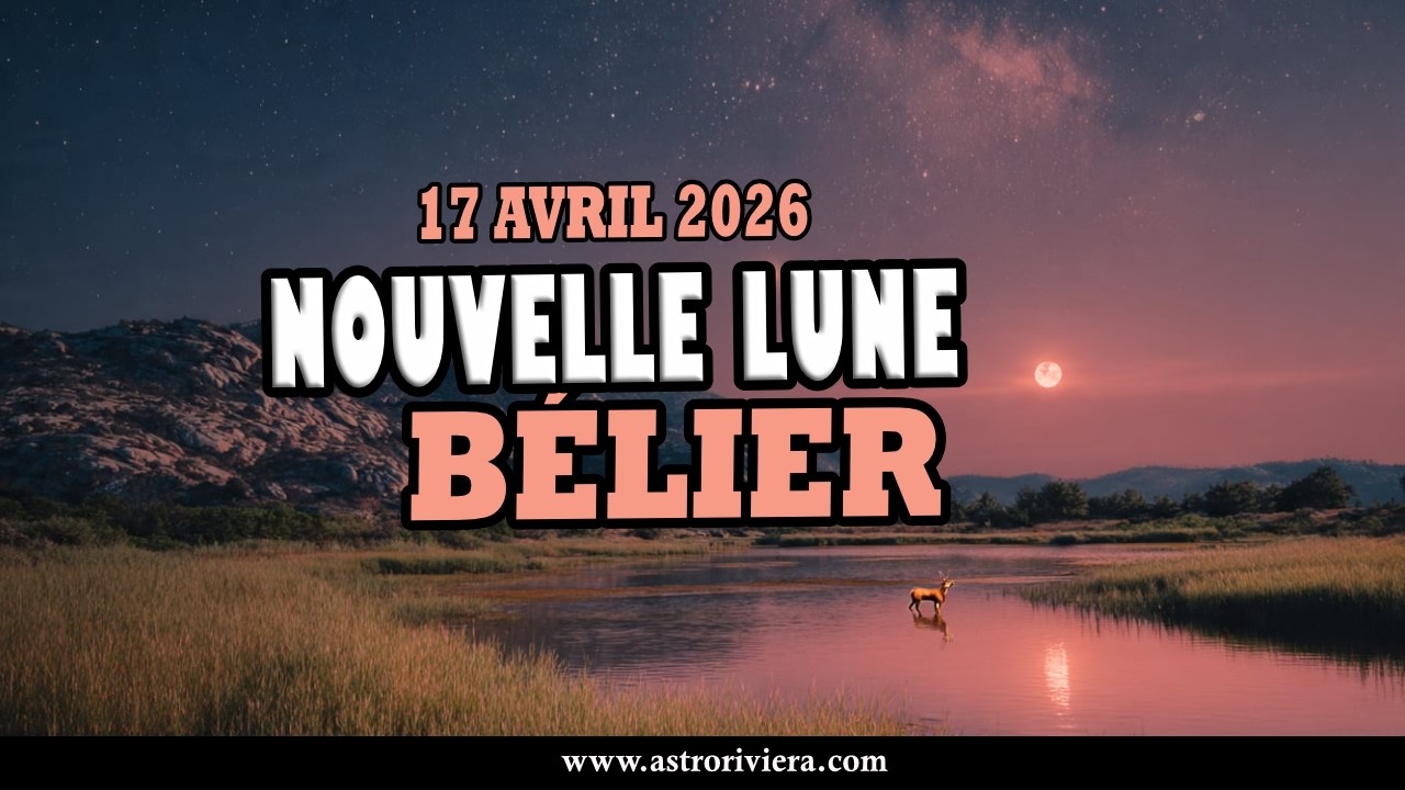 Nouvelle Lune en B&eacute;lier du 17 avril 2026 conjointe &agrave; Chiron