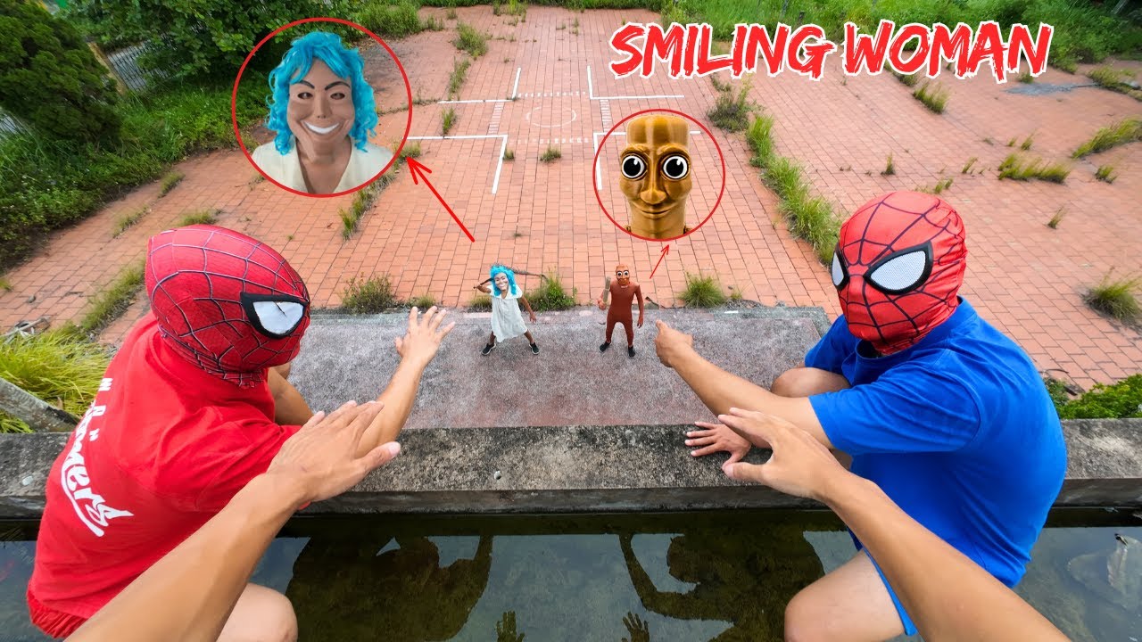 EPIC BATTLE: SPIDER-MAN VS SMILING WOMAN & TUNG TUNG TUNG SAHUR ( PARKOUR POV )