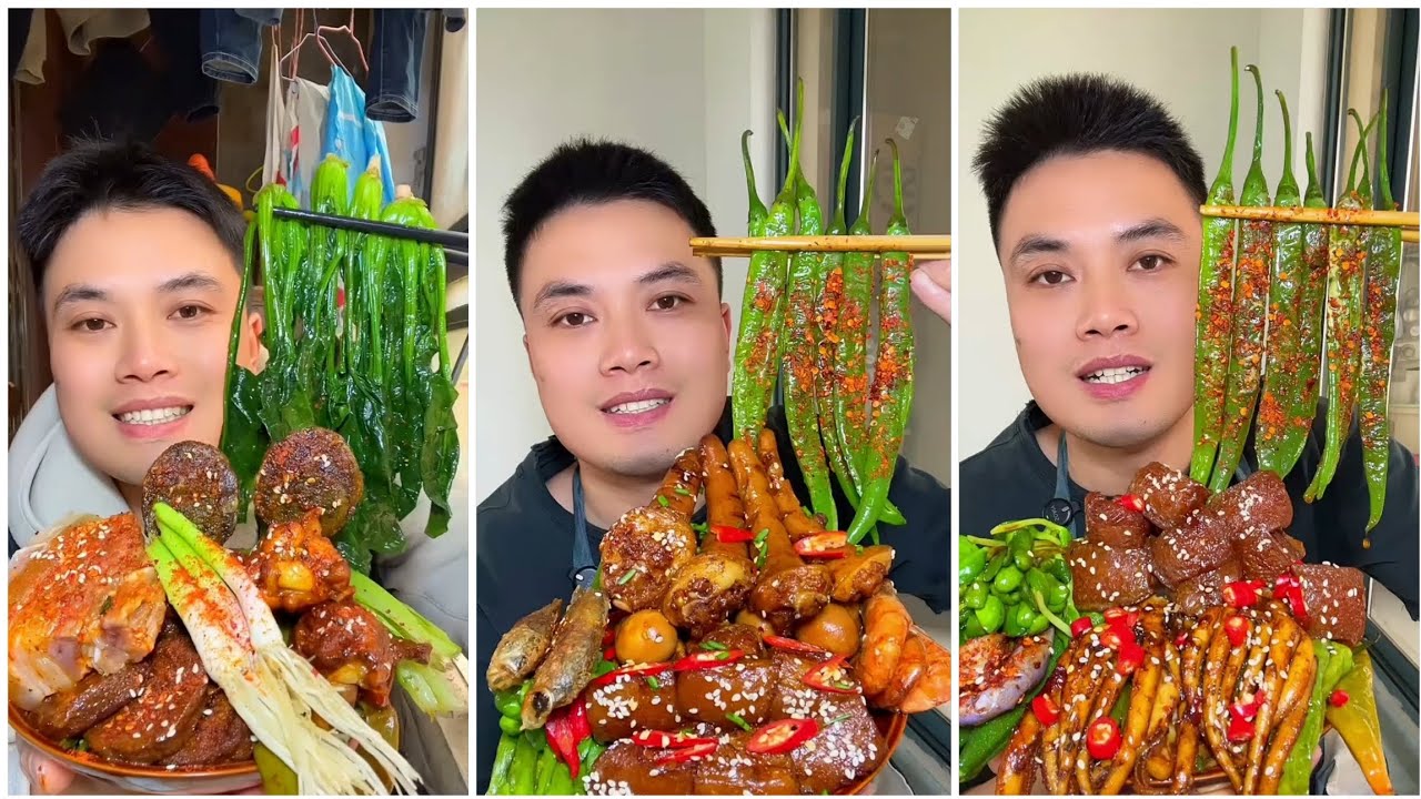 Yummy #230 Eat Meat 😋🔥, chicken 🍗 🍗, Shrimp 🦐🦐.. #mukbang  #eatingshow #yummyfood 