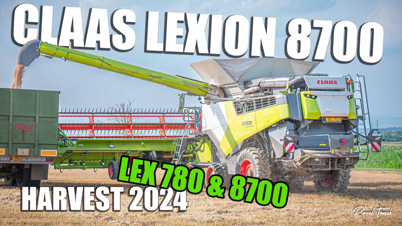 ŽNĚ 2024 | NEW BiG CLAAS LEXION 8700 & 780 | Sklizeň pšenice