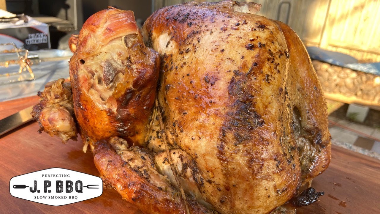 Как приготовить индейку на вертеле Weber