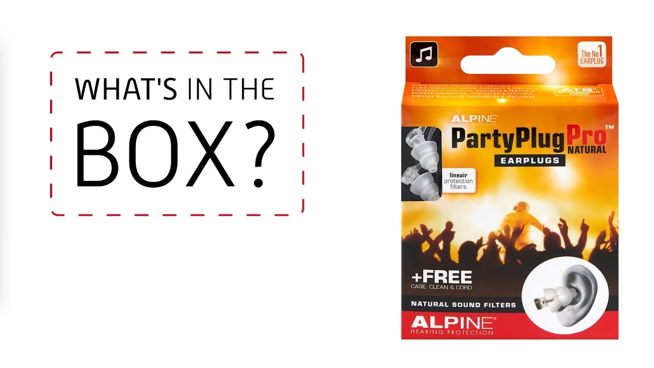 Alpine Partyplug Pro Natural Earplugs &mdash; What's in the Box | Alpine Hearing Protection Malaysia