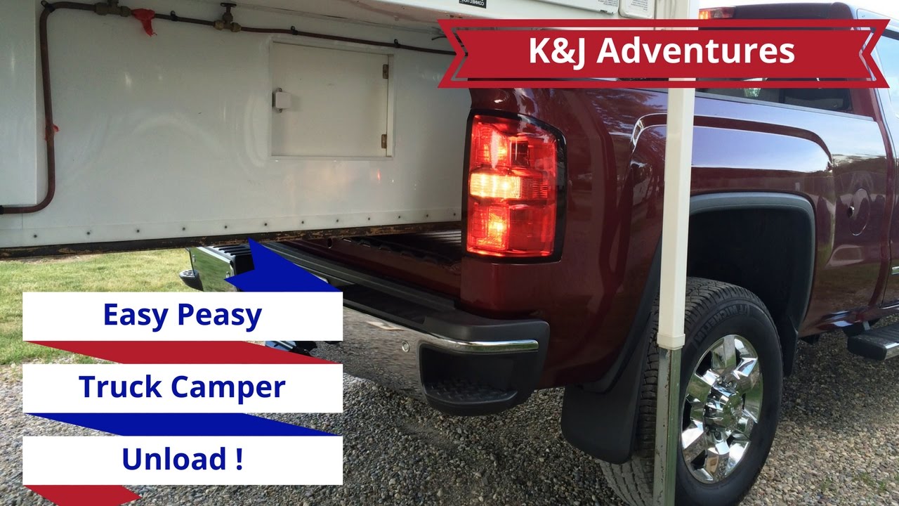 How to Unload a Truck Camper - Power Jacks