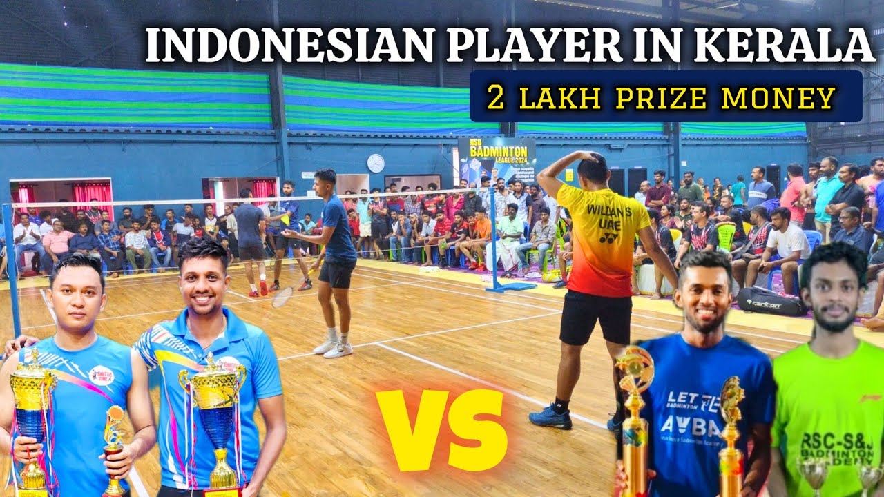 WildonSolih 🇮🇩 (Indonesia)/Sooraj Vs Roushal/Rojin - All Kerala Badminton league NSB Kollam