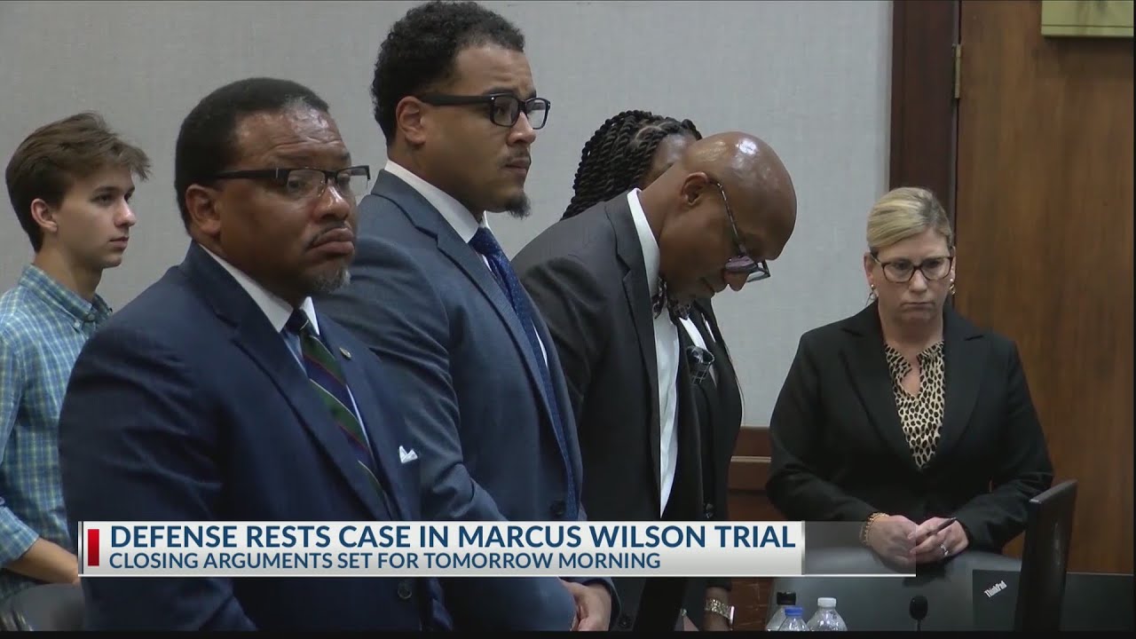 Defense rests case in Marcus Wilson trial, closing arguments set for Tuesday