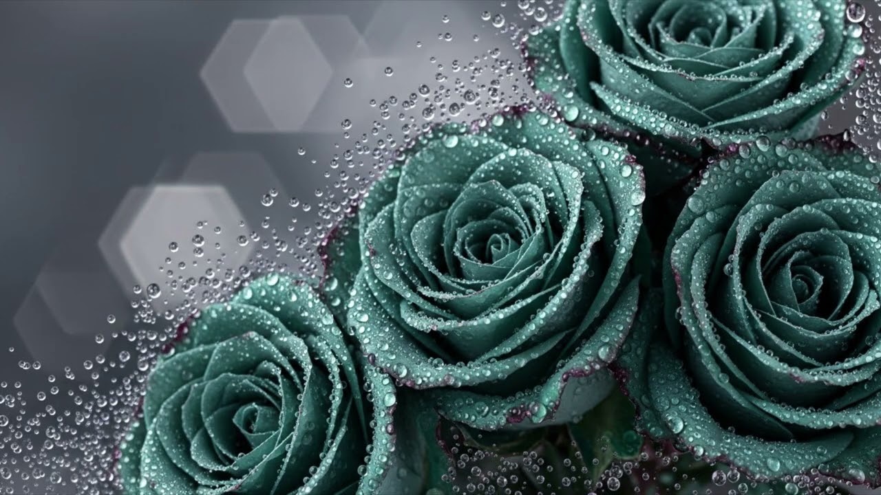 20 minute Slate teal Rose background screen 