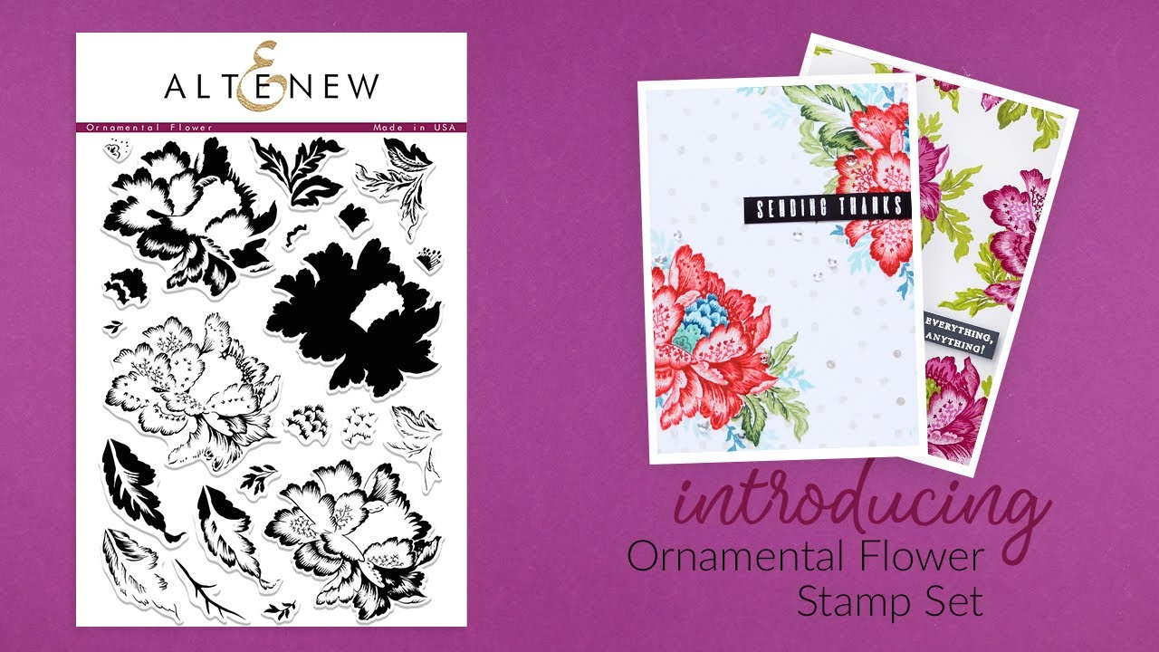 Altenew Stamps Intro - Ornamental Flower