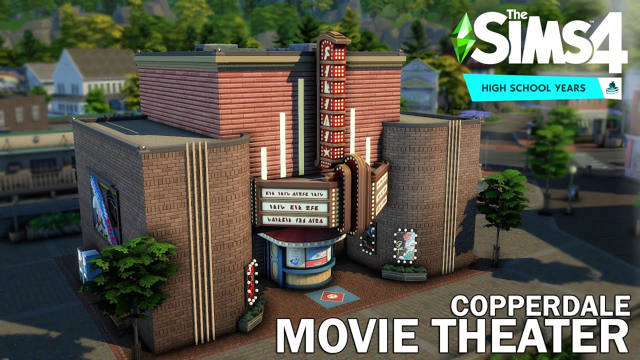 📽 MOVIE THEATER 🍿// Sims 4 Speed Build // NoCC
