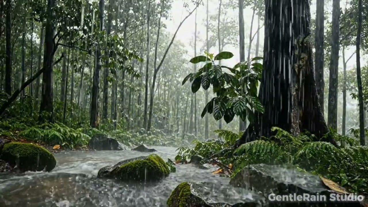 Forest Rain Ambience | Calm Focus & Relaxation