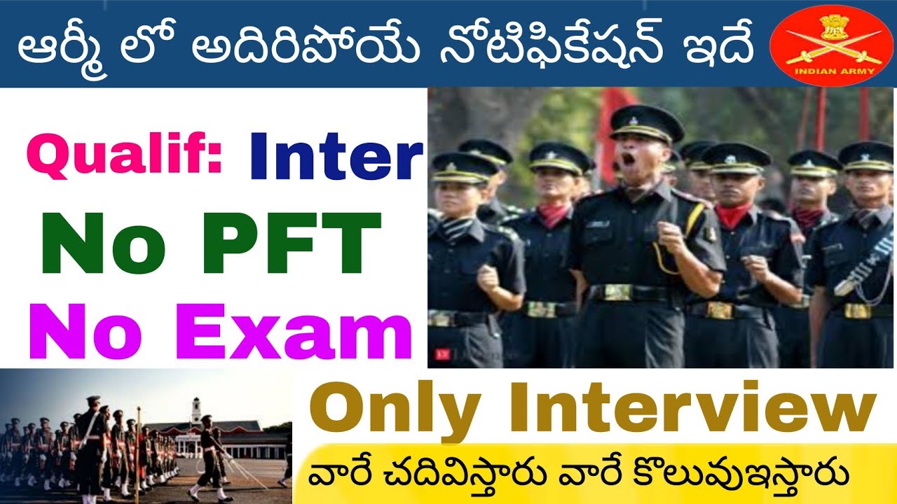 Indian Army TES Notification 2021 Full Details In Telugu || Army Latest Notification Full Details