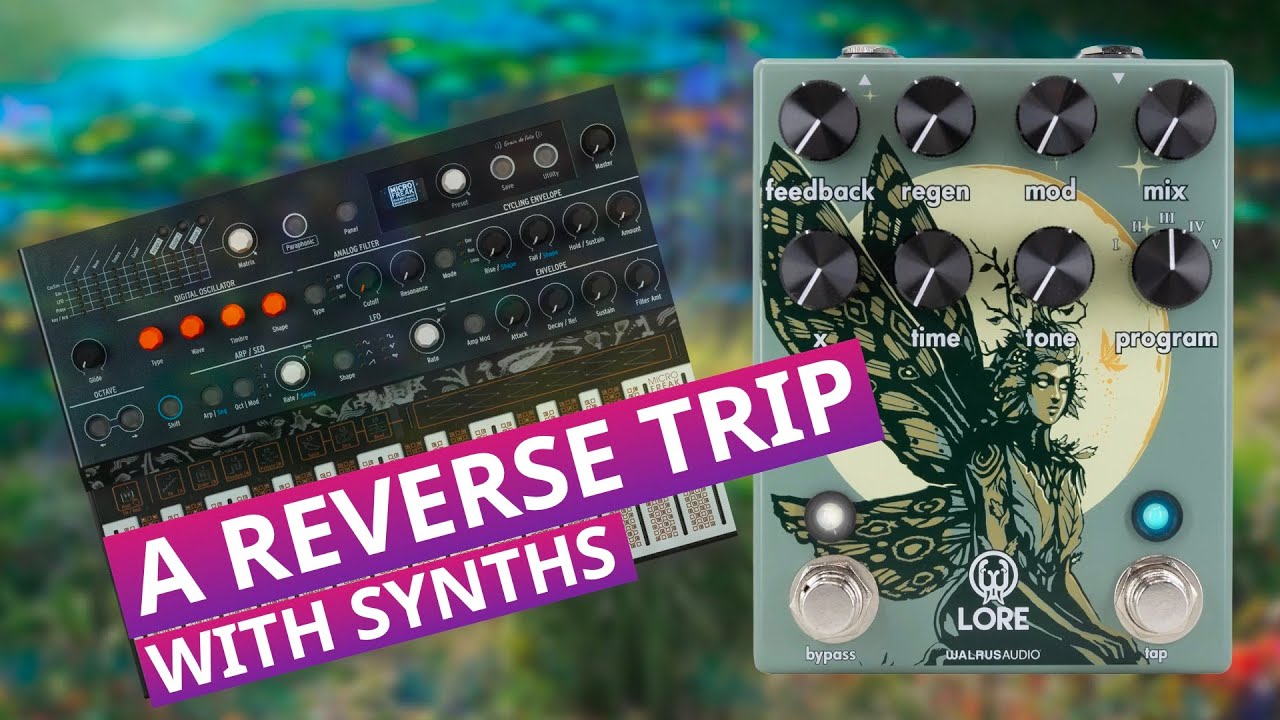 A Trip Into Reverse Delays And Reverbs - Walrus Audio LORE With Synthesizers Sound Demo