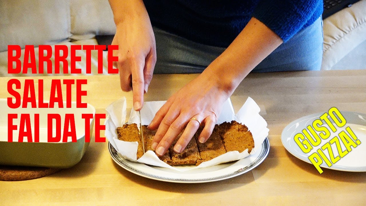 Ricetta per barrette energetiche salate (gusto pizza!)