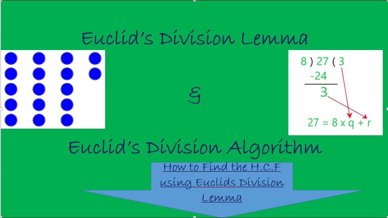 Euclid Division Lemma & Euclids Division Algorithm