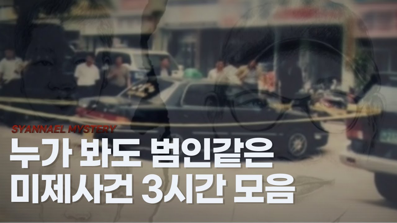 누가 봐도 저 사람이 범인같은 미제사건 3시간 연속재생 | 샨나엘