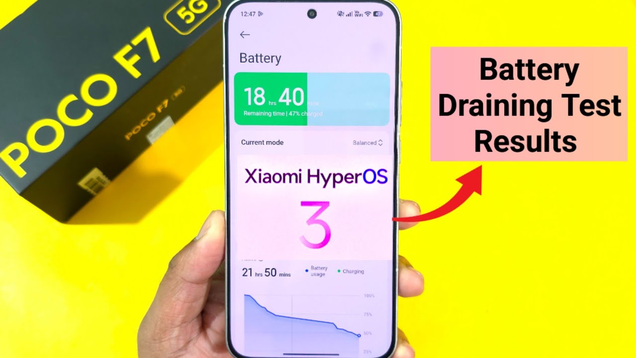Тест батареи POCO F7 после обновления до Android 16 🔥🔥🔥🚀🚀
