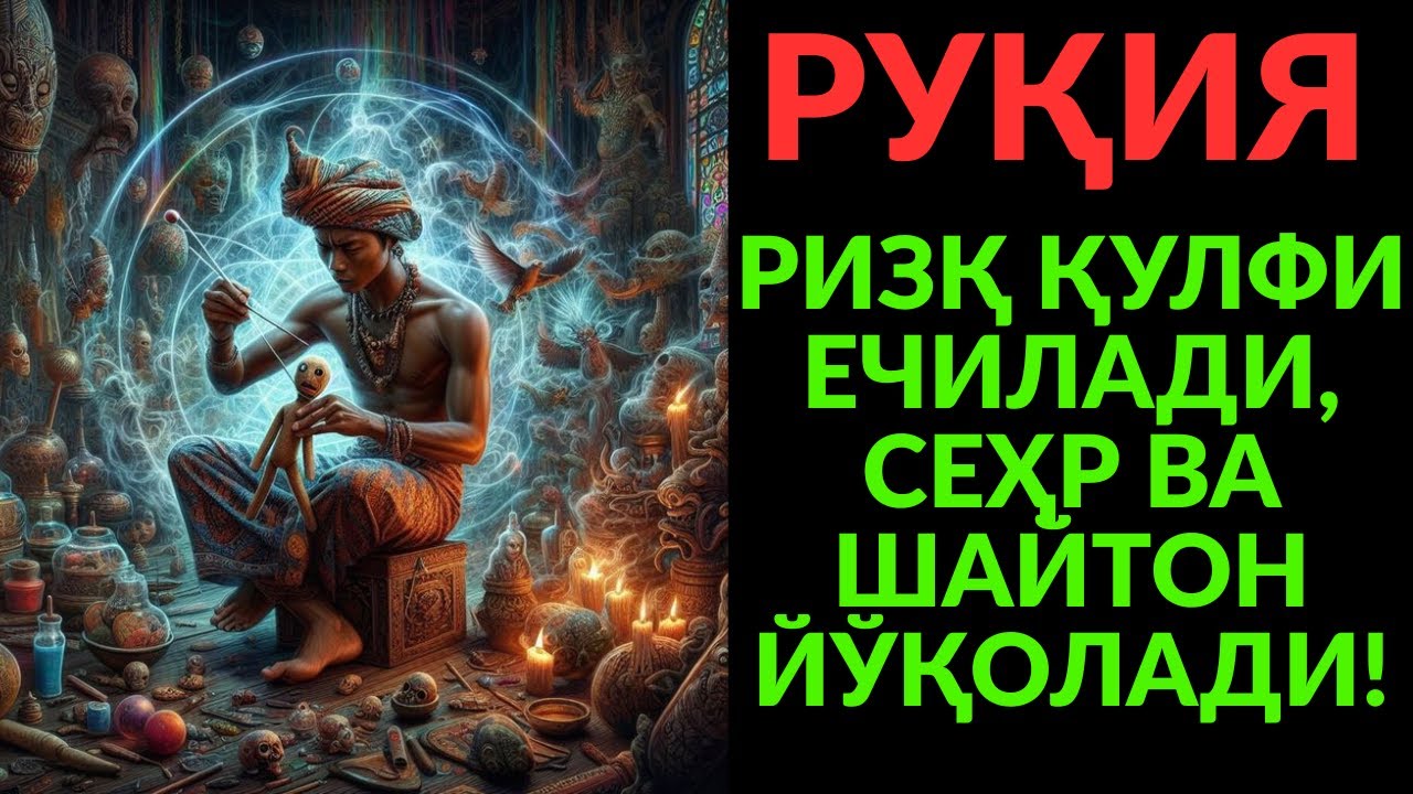 ҚУРЪОНИЙ РУҚИЯ ВА ДОА! СЕҲР ЙЎҚОЛАДИ, РИЗҚ ДАРЁДЕК ОҚАДИ