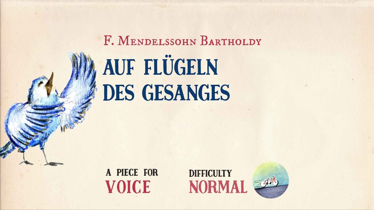 🎹 F. Mendelssohn Bartholdy - Auf Flügeln des Gesanges [Piano Accompaniment] [Playback for Voice]🎹
