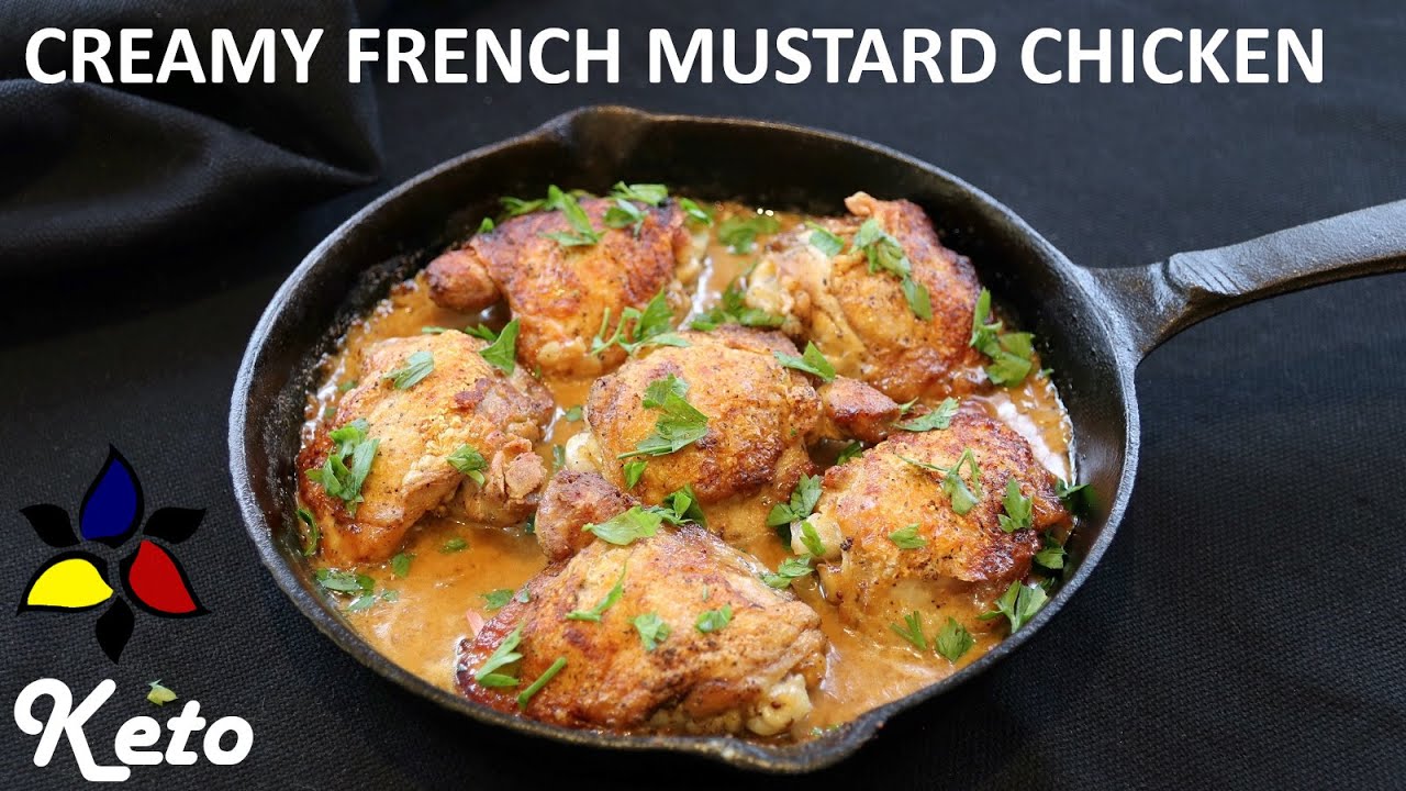 Creamy French Mustard Chicken Easy 30 Minute Keto Meal