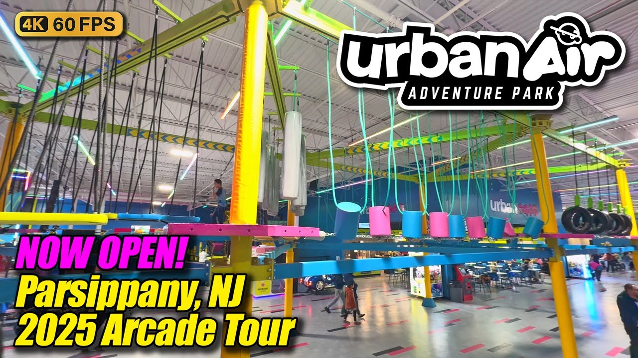 Urban Air Adventure Park (Parsippany NJ), November 2025 arcade tour, new 4K full walkthrough