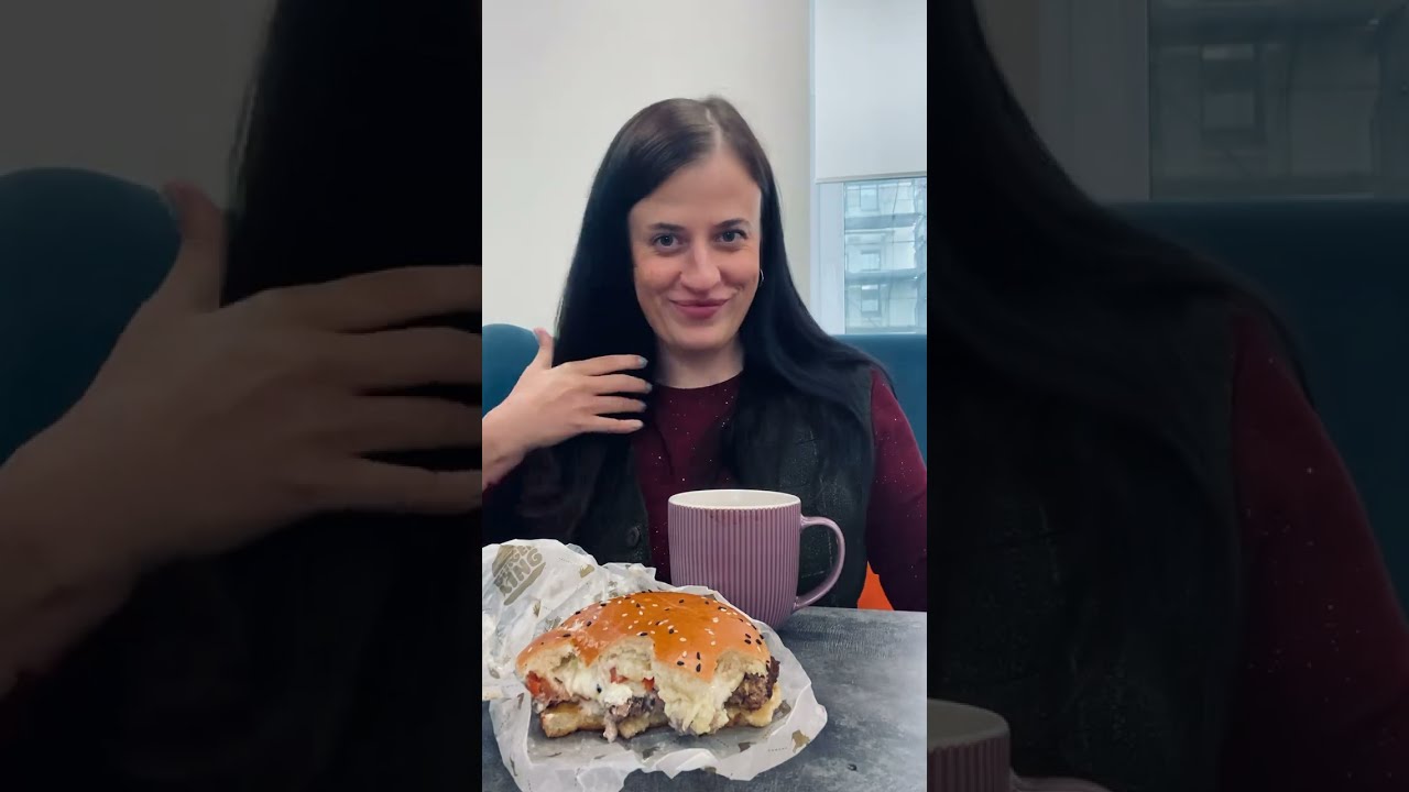 МУКБАНГ БУРГЕР АНГУС ПАРМЕДЖАНО/КОФЕ 3 в 1 #asmr #breakfast #mukbang #обзор #food