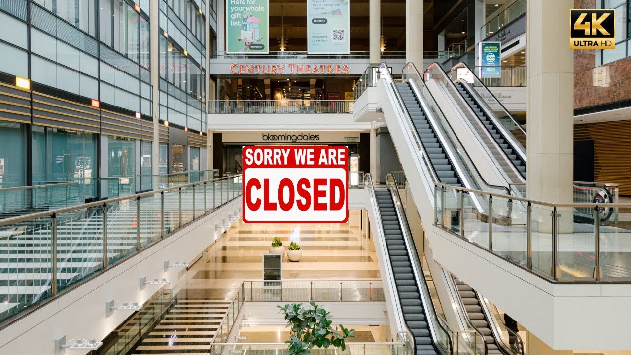 [4K] Westfield San Francisco Centre Mall Closing Down Due to Crime 2023 Walking Tour | California