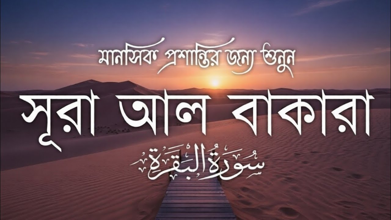 ঘরের সুখ-শান্তি ও রিজিক বৃদ্ধির জন্য সূরা বাকারা তিলাওয়াত| Surah Al Baqarah Full Quran