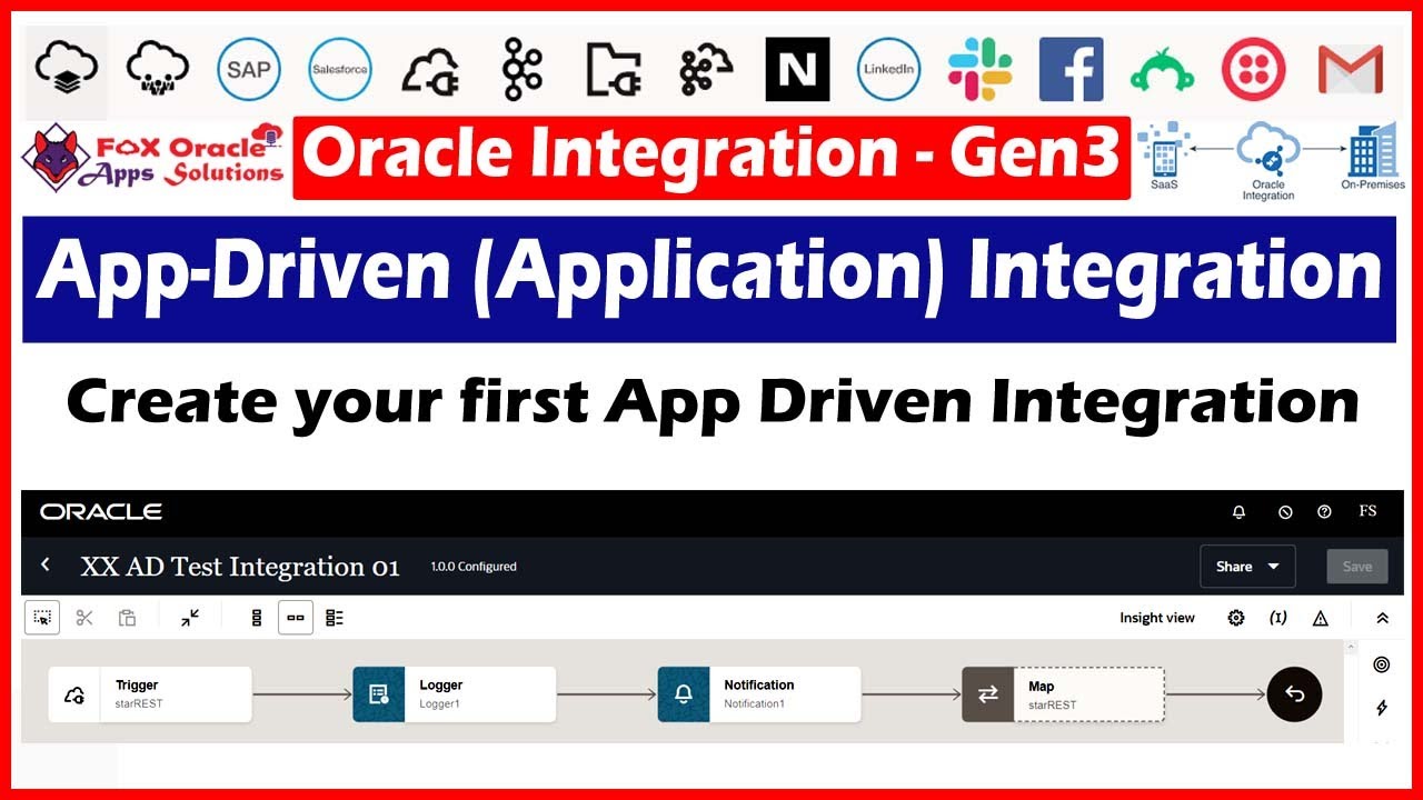 13. Create your first App Driven Integration in OIC | OIC Tutorials | OIC Gen 3