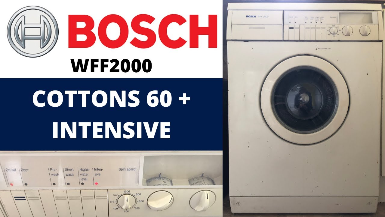 Bosch WFF2000 Washing Machine - Cottons 60 + Intensive